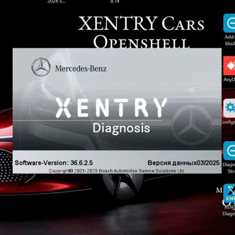Mercedes xentry cars 2025.3